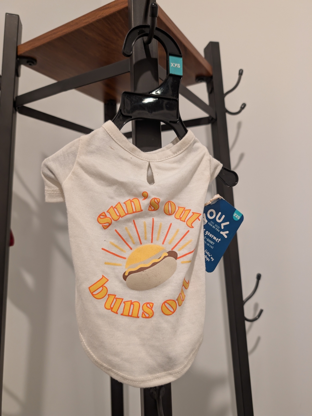 Sun's Out Buns Out Cream Dog Tee by Youly